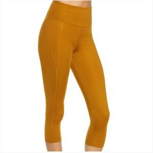 NWT Girlfriend Collective | Saddle Brown Green High Waist Capri Leggings, XL